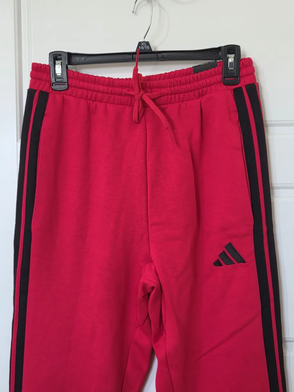 Men's Adidas 3 Stripe Fleece Track Pants Size Small JE6313 NWT